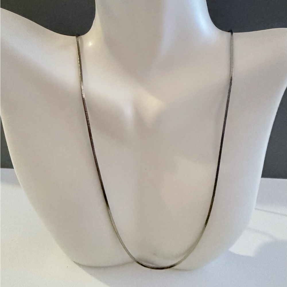 Sterling Silver Square Snake Chain 925 24 Inches 1mm 7.6 Grams
